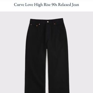 Abercrombie & Fitch Curve Love High Rise 90s Relaxed Jean size 28/6